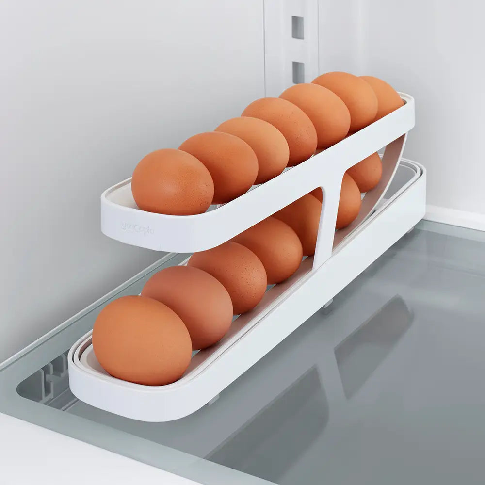 2X1 Organizador Dispensador de Huevos Automático
