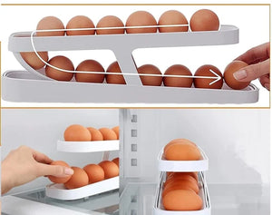 2X1 Organizador Dispensador de Huevos Automático
