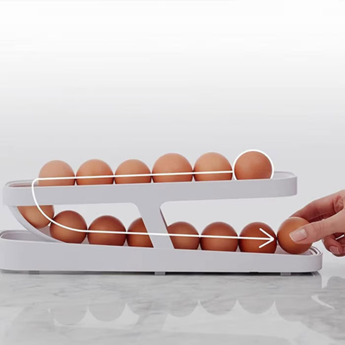 2X1 Organizador Dispensador de Huevos Automático